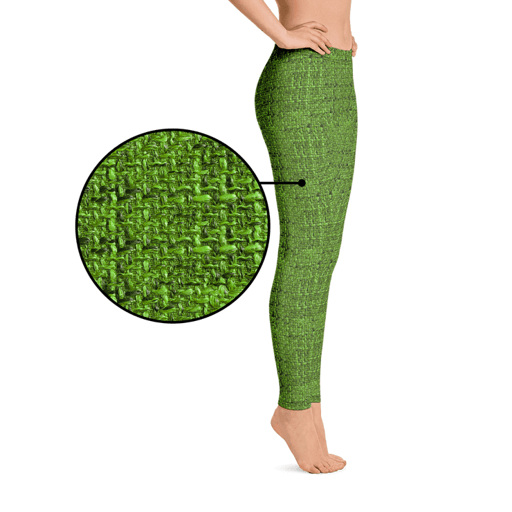 Green Bouclé Leggings