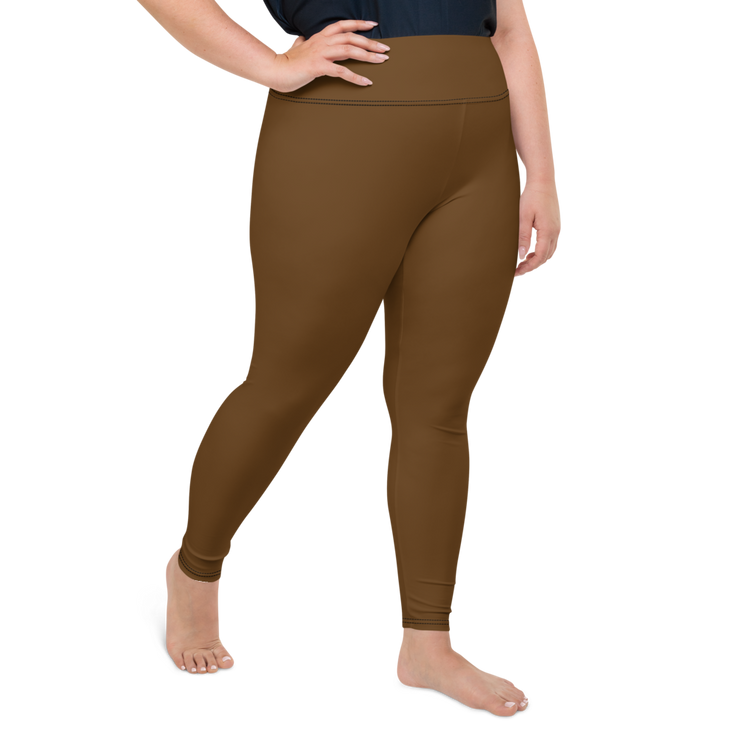 Brown Plus Size Leggings