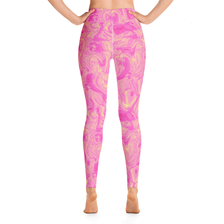 Lemon Berry Swirl Yoga Pants