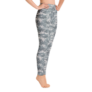 Grey Camo Pixel Yoga Pants