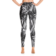 Fused Black & White Yoga Pants