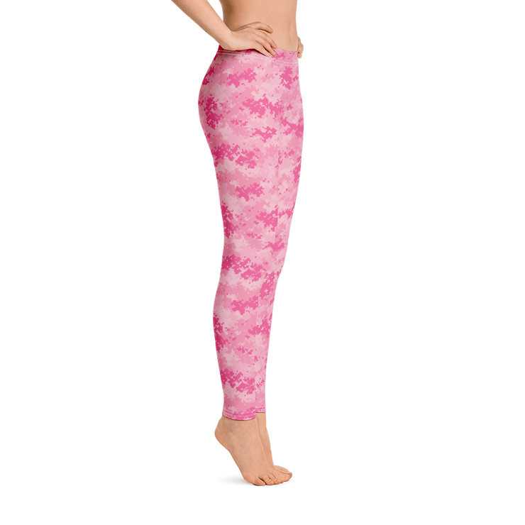 Pink Camo Pixel Leggings