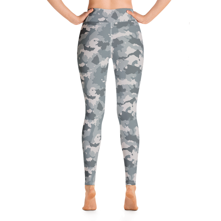 Grey Camo Yoga Pants