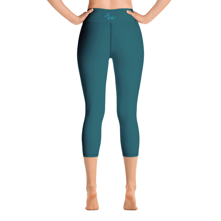 Sherpa Blue Capri Yoga Pants