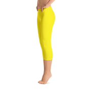 Yellow Capri Leggings