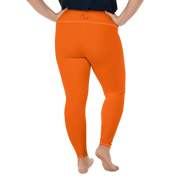 Neon Orange Plus Size Leggings