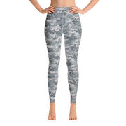 Grey Camo Pixel Yoga Pants