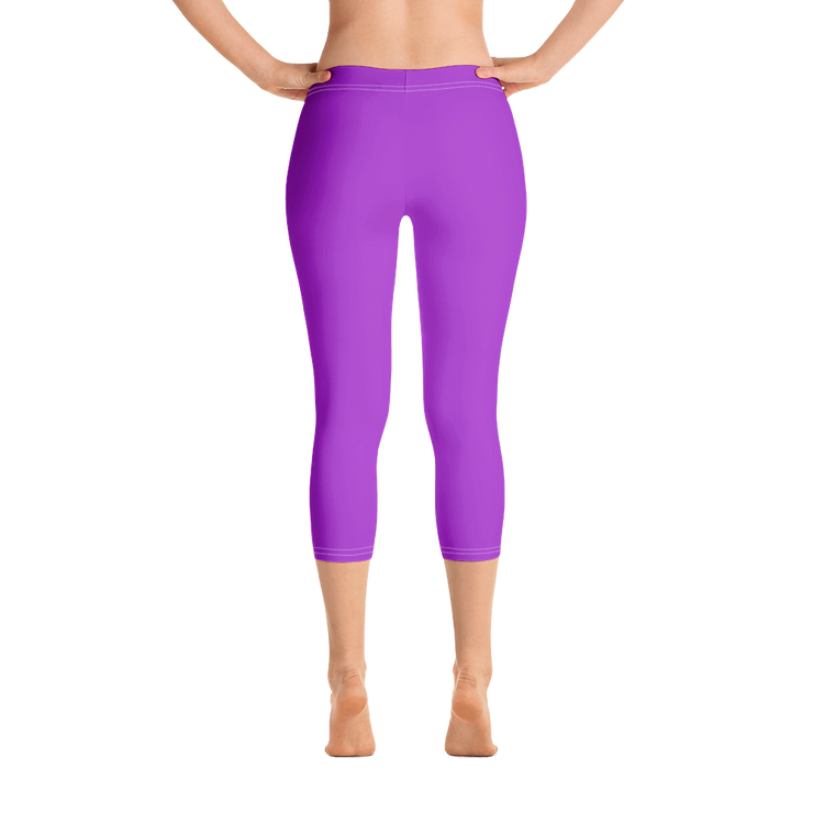 Neon Purple Capri Leggings