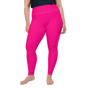 Neon Pink Plus Size Leggings