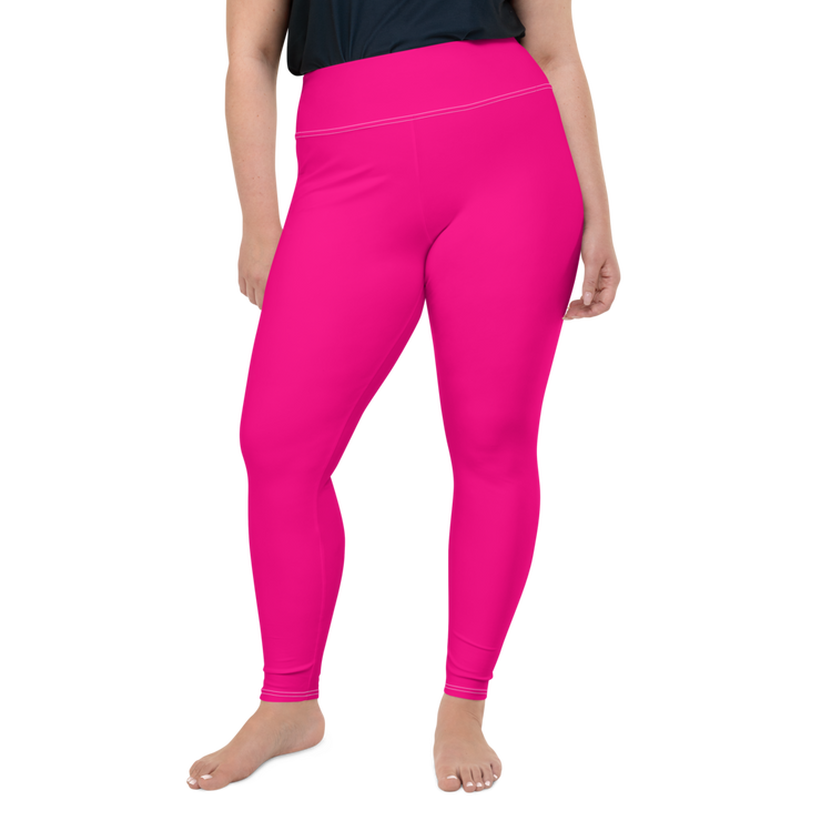 Neon Pink Plus Size Leggings