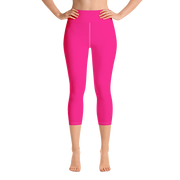 Neon Pink Capri Yoga Pants