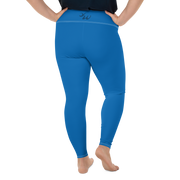 Blue Plus Size Leggings