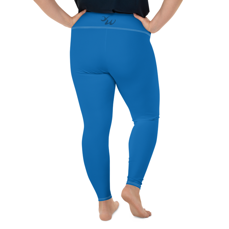 Blue Plus Size Leggings