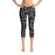 Black Camo Capri Leggings