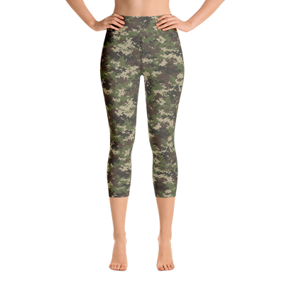 Camo Pixel Capri Yoga Pants