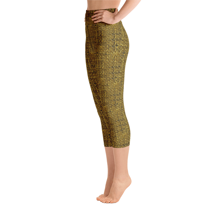 Dijon Bouclé Capri Yoga Pants