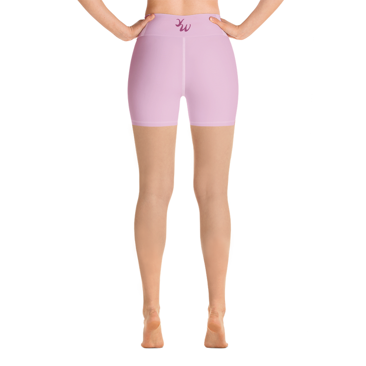 Pink Lavender Yoga Shorts