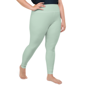 Pastel Green Plus Size Leggings