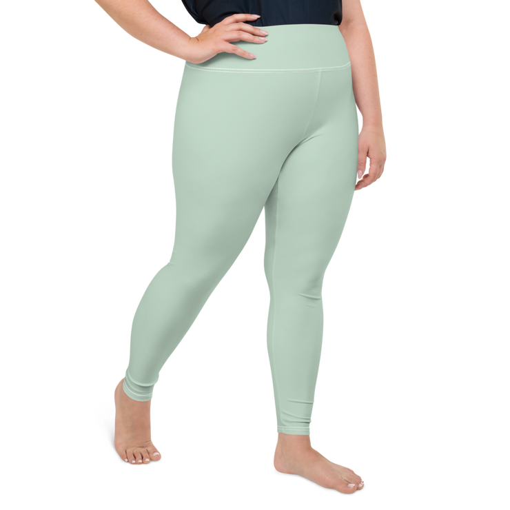 Pastel Green Plus Size Leggings