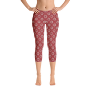 Scarlet Snowflake Capri Leggings