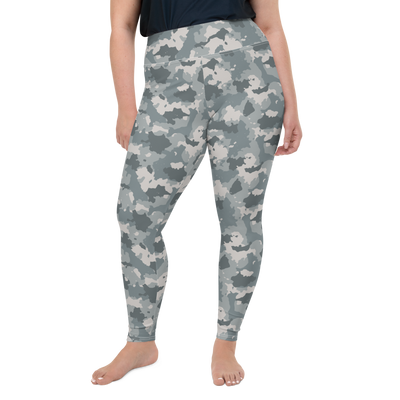 Grey Camo Plus Size Leggings