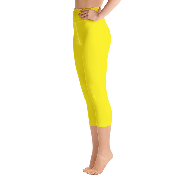 Yellow Capri Yoga Pants