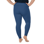 Blue Denim Jean 250 Plus Size Leggings