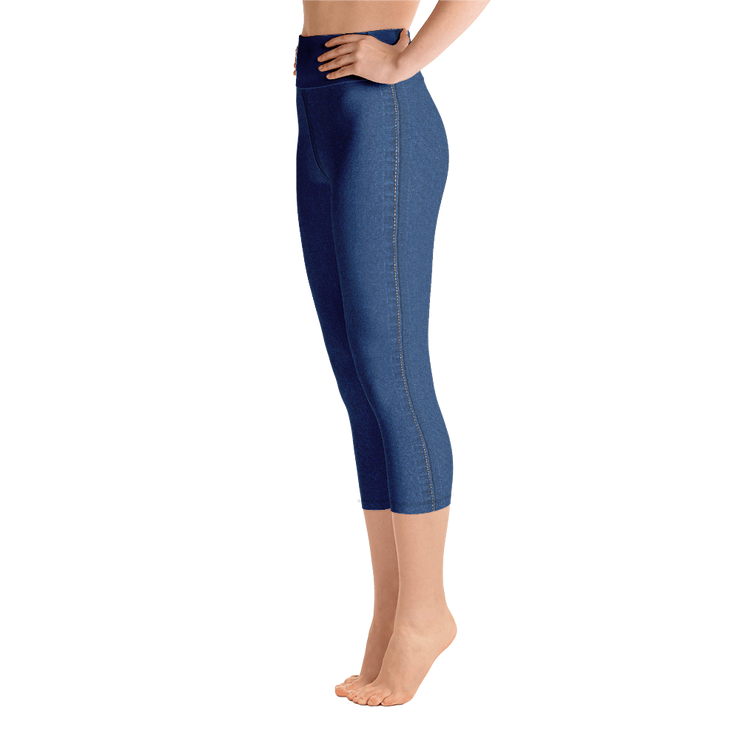 Blue Denim Jean 250 Capri Yoga Pants