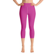 Magenta Capri Yoga Pants