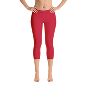 Lava Red Capri Leggings