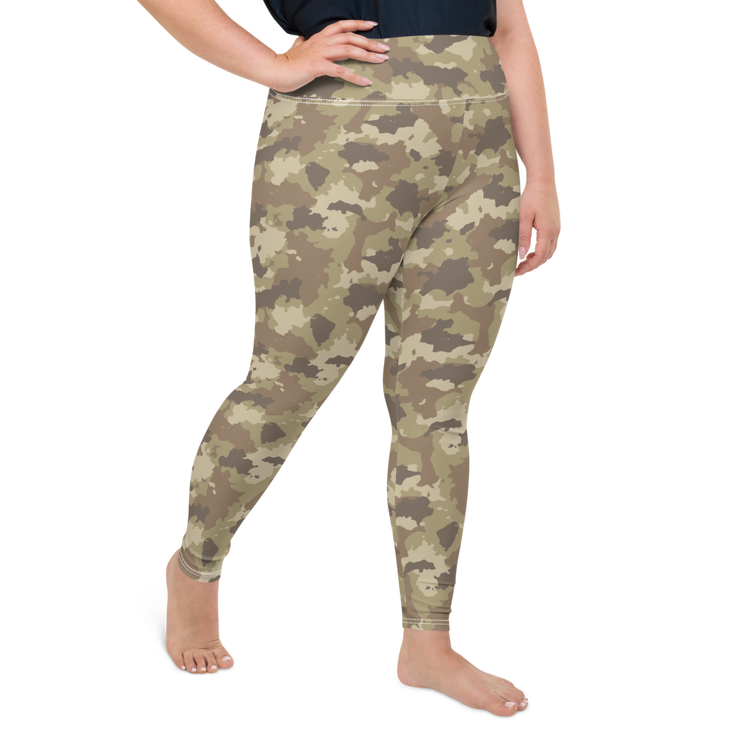 Brown Camo Plus Size Leggings