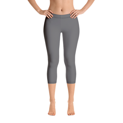 Dark Gray Capri Leggings