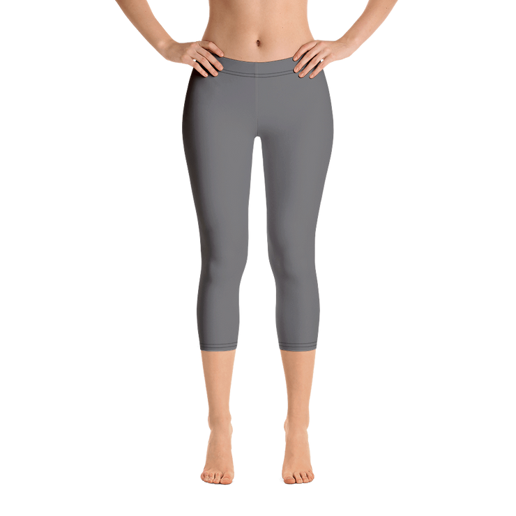 Dark Gray Capri Leggings