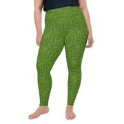 Green Bouclé Plus Size Leggings