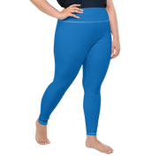 Blue Plus Size Leggings