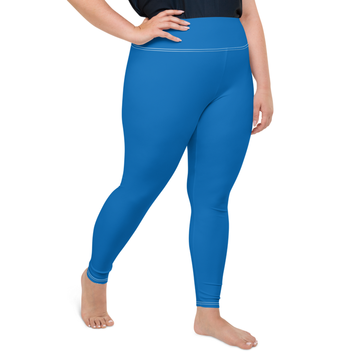 Blue Plus Size Leggings