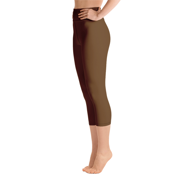 Brown Capri Yoga Pants