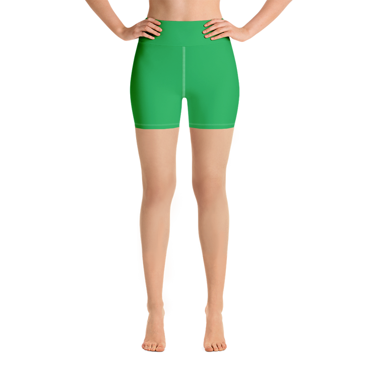 Green Yoga Shorts