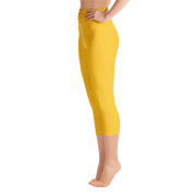 Mustard Yellow Capri Yoga Pants