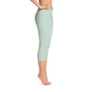 Pastel Green Capri Leggings