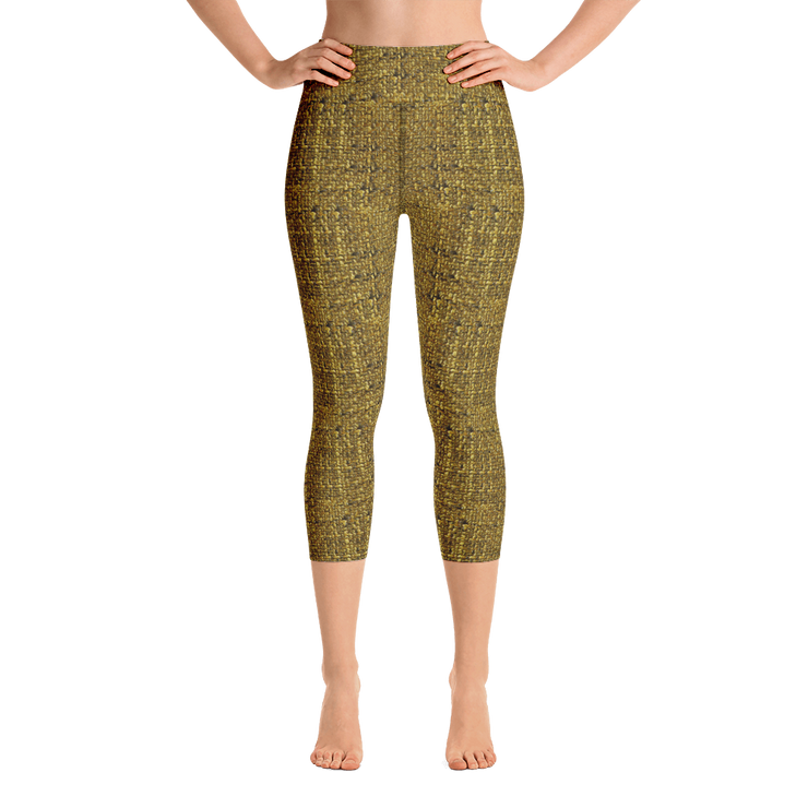 Dijon Bouclé Capri Yoga Pants