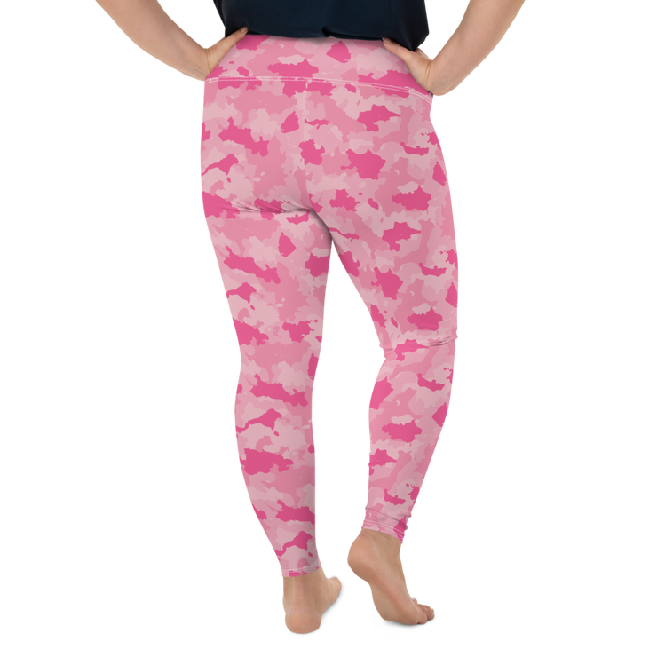 Pink Camo Plus Size Leggings