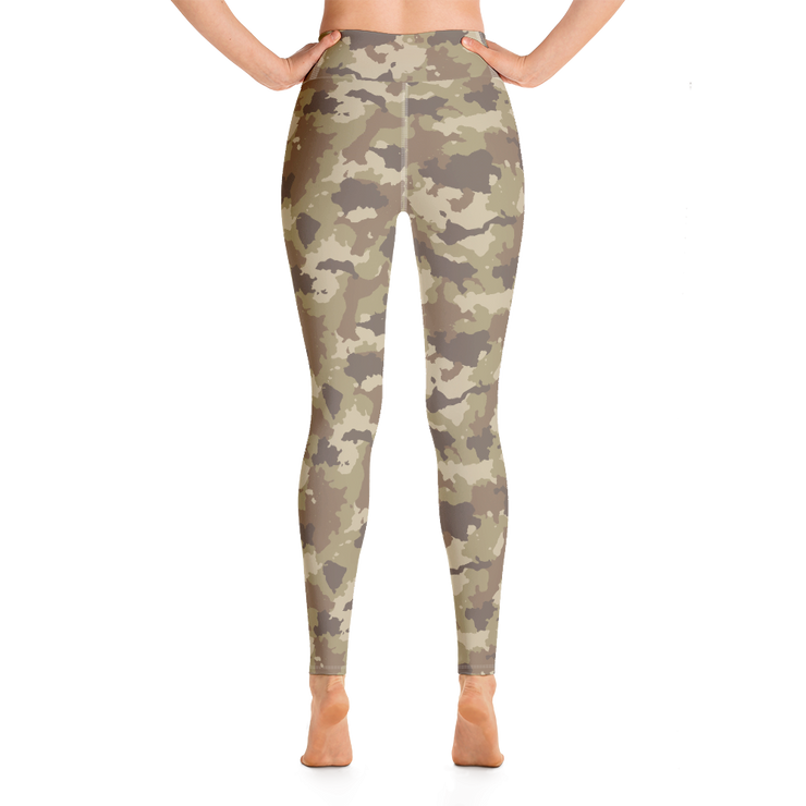 Brown Camo Yoga Pants