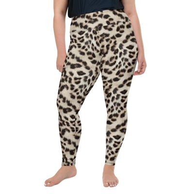 Snow Leopard Plus Size Leggings