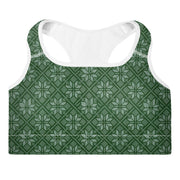 Forest Snowflake Sports Bra