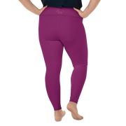 Raspberry Plus Size Leggings