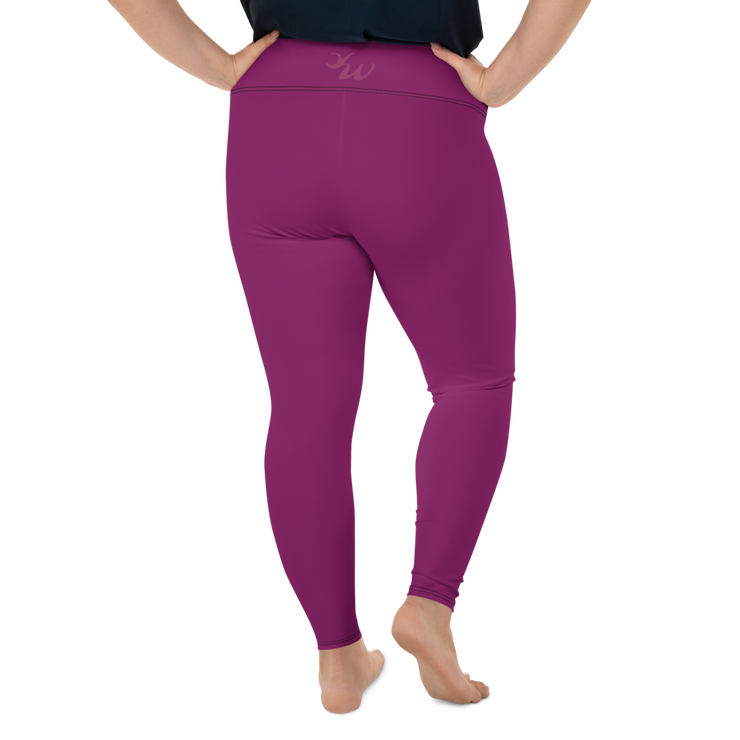 Raspberry Plus Size Leggings