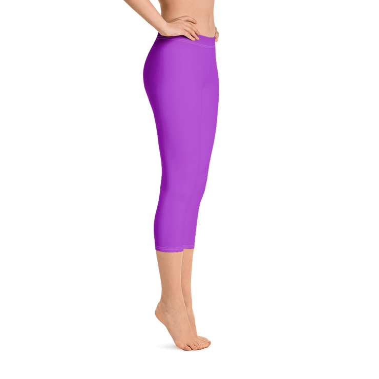 Neon Purple Capri Leggings