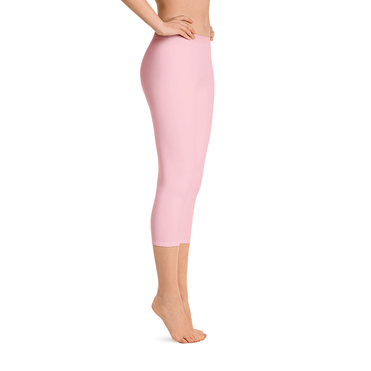 Cotton Candy Pink Capri Leggings