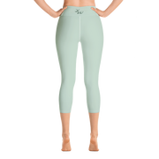 Pastel Green Capri Yoga Pants